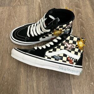 Vans SK8 Hi Skateistan Checkerboard Classic Skate HiTop